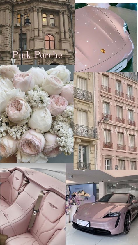 Different cars as aestetics! Pink Porsche, Pink Cars, Wallpaper Disney, Pastel Pink Aesthetic, Pink Car, Classy Cars, Pink Girly Things, Pink Themes, Pretty Cars