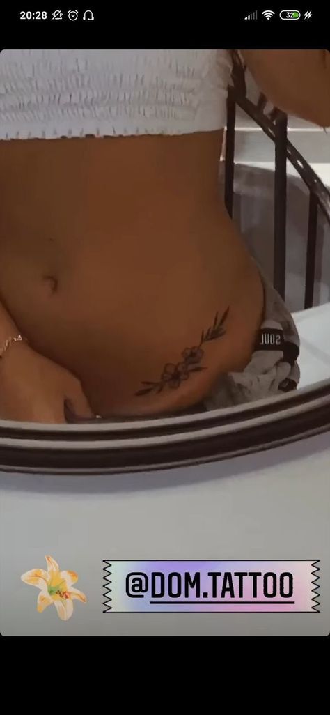 Pelvis Tattoos Women, Pelvic Tattoos, Stomach Tattoos Women, Crazy Tattoos, Small Girly Tattoos, Waist Tattoos, Belly Tattoos, Pretty Hand Tattoos, Hip Tattoos Women