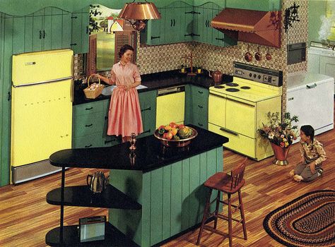 Hotpoint appliance 1960 60s Interior, 60s Home, 70s House, 70s Interior, 1970s Home, Retro Interior Design, 70s Home, American Kitchen, 70s Decor