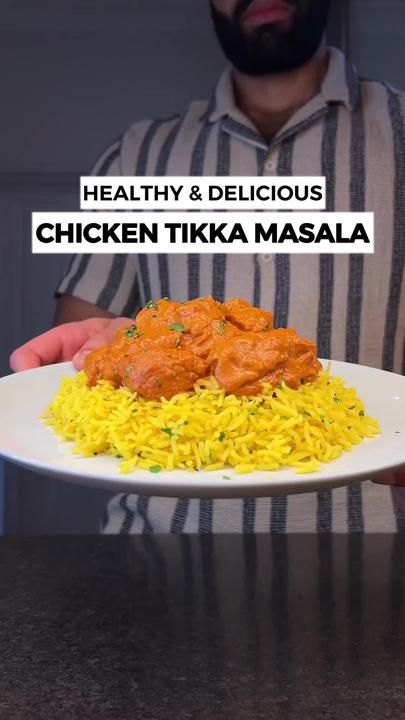 Jalalsamfit on TikTok Chicken Tikka Masala Recipes, Healthy High Protein Meals, Diner Recept, Chicken Marinade, Chicken Tikka Masala, Masala Recipe, Chicken Tikka, Delicious Chicken, Healthy Dinners