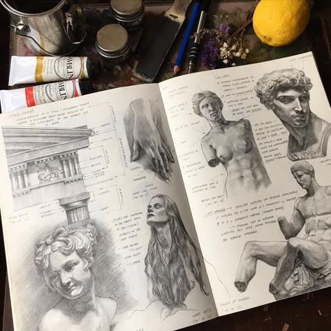 Pencil Drawing For Beginners, Free Procreate Brushes, Greek Architecture, Istoria Artei, A Level Art Sketchbook, Free Procreate, Sketchbook Art Journal, Art Diary, Drawing For Beginners