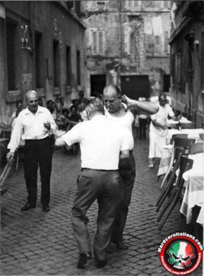 Italian dads dancing in Italy. Love this picture Men Dancing, Italian Photography, Dancing In The Street, Vintage Dancing, Italian Bistro, Vintage Foto's, Jean Gabin, Italian Aesthetic, Italian Family