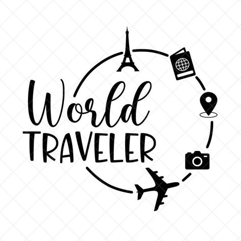 Cricut Disney Svg, Travel Svg Files Free, Travel Svg Free, Travel Silhouette, Airplane Quotes, Travel Svg, Idee Cricut, Travel Captions, Bag Quotes