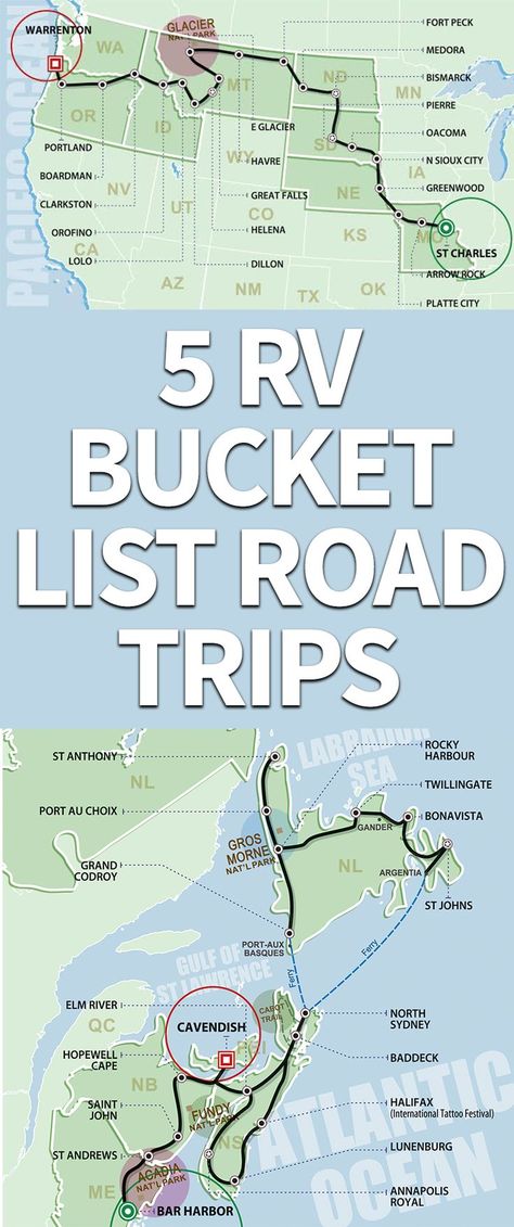 Rv Travel Destinations, Gros Morne, Rv Destination, Rv Camping Tips, Road Trip Map, Reconnect With Nature, Rv Road Trip, Road Trip Routes, Rv Adventure