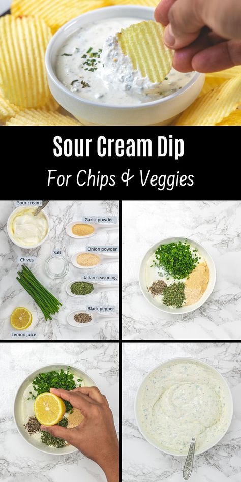 Sour Cream Dip is a tasty condiment ideally suited for chips and veggies. With just eight simple ingredients and a mere 5 minutes of preparation, this quick and easy recipe promises to elevate your snacking experience to new heights. Whether you're hosting a gathering or simply craving a satisfying snack, this dip will surely become a favorite. Sourcream Dips, Dip And Chips, Dipping Sauce Recipes For Chips, Chips Sauce Dip Recipes, Chips Dip Recipes, Chip And Veggie Dip, Dip Sauce Recipes, Salsa Dip With Sour Cream, Chip Dip Recipe