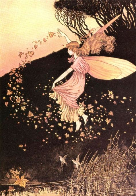 Ida Rentoul Outhwaite: Fit For A Queen | Callie Garp Ida Rentoul Outhwaite, 동화 삽화, Arte Indie, Fairy Illustration, Autumn Fairy, Elves And Fairies, Fotografi Vintage, Fairies Elves, Vintage Fairies