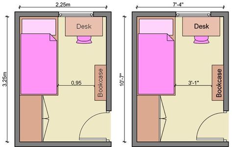 Square Bedroom Layout Ideas With Desk, Small Room Layout With Desk, Medium Bedroom Layout, 9 By 9 Bedroom Layout, Small Room Layouts Bedroom, Bedroom Long Narrow Room Layouts, 2.5 X 2.5 Bedroom, Bedroom Ideas For Medium Sized Rooms, Medium Size Room Ideas Bedrooms