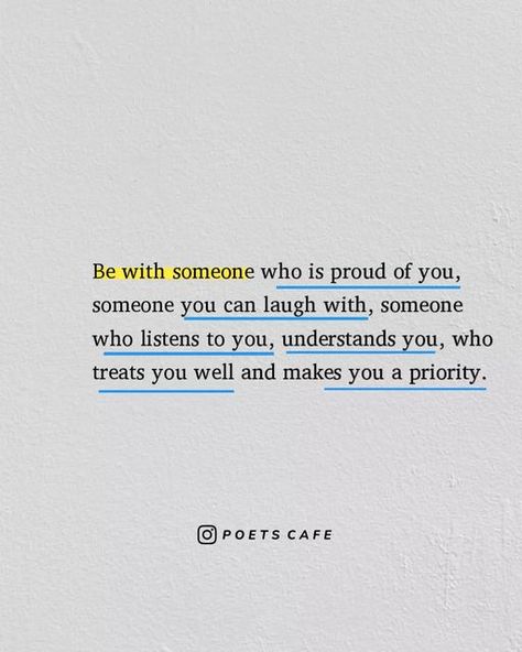 Poets' Cafe on Instagram: "I want to be with someone who is proud of me for who I am and the things I do. I want someone I can share a laugh with, who I can talk to about anything, who truly listens and understands me. Someone who treats me with respect and makes me feel like I am important, worth their time and attention. If you have found the one, mention them and make them feel special and happy.♡" Be Someone Who Makes Everybody Feel, Want Someone Who Wants Me Back, I Just Want To Feel Important, Be With Someone Who Respects You, Someone Who Makes You Feel Special, Being With Someone Who Makes You Happy, I Want Someone To Be Proud Of Me Quotes, Having Someone Who Understands You, I Want A Man Who Is Obsessed With Me