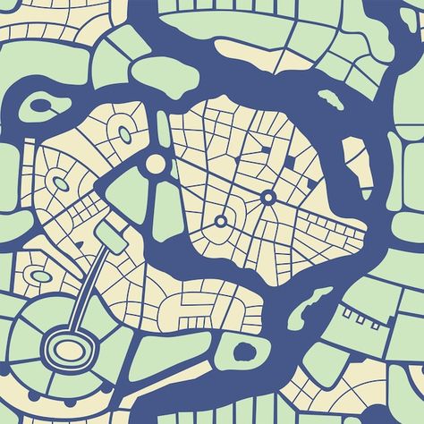 Seamless pattern city map Premium Vector | Premium Vector #Freepik #vector #city-map #town-map #street-map #seamless-texture Simple Map Illustration, Event Map Illustration, Creative Map Design, Map Design Ideas, Map Graphic Design, City Graphic Design, Maps Illustration Design, City Map Design, City Map Drawing