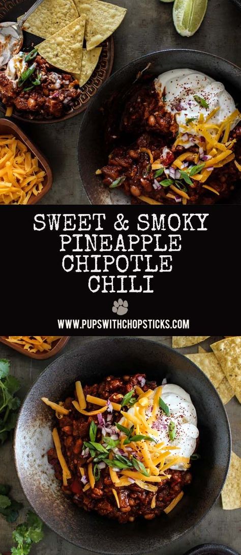 Chipotle Chili Recipe, Pineapple Chili, Gochujang Paste, Chili Chili, Chipotle Chili, Chili Soup, Chili Cook Off, Cheat Meal, Food Group