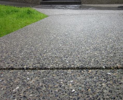 Exposed Aggregate Driveway, Aggregate Driveway, Aggregate Patio, Exposed Aggregate Concrete, Aggregate Concrete, Exposed Aggregate, Types Of Concrete, Concrete Walkway, Small Patio Garden