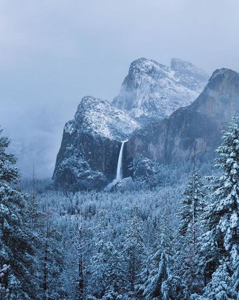 Winter Waterfall, Mountain Trekking, Mountain Aesthetic, Mountains Aesthetic, Mountain Waterfall, Snow Forest, Stunning Nature, Winter Mountain, Forest Mountain