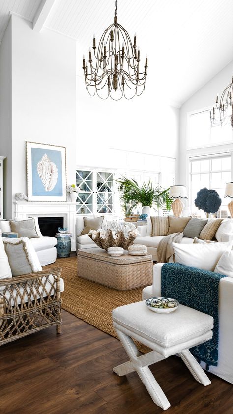 10 essential elements to Hamptons-style interiors | Home Beautiful Hampton Inspired Homes, New England Hamptons Style, Bohemian Hamptons Style, Mid Century Hamptons, Beach House Hamptons Coastal Style, American Hamptons Interior, Country Hamptons Style Living Rooms, Small Hamptons Living Room, Hampton Style Interior Design