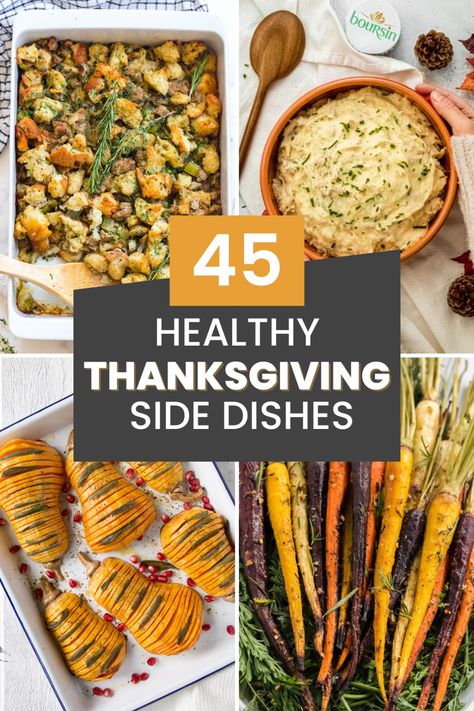 45 Healthy Thanksgiving Side Dishes Healthy Thanksgiving Side Dishes, Thanksgiving Vegetables Side Dishes, Thanksgiving Vegetable Sides, Healthy Thanksgiving Sides, Thanksgiving Side Dishes Healthy, Healthy Thanksgiving Recipes, Healthy Thanksgiving, Thanksgiving Recipes Side Dishes, Thanksgiving Side