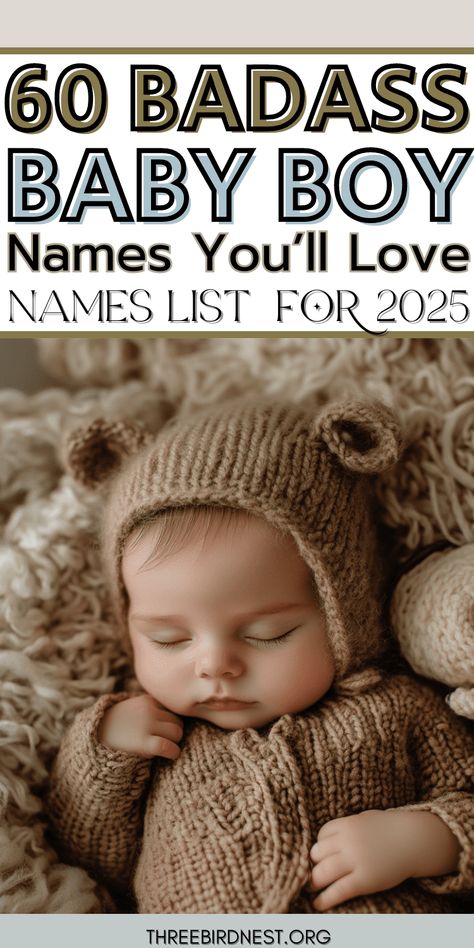 old and Fearless: Unleash Your Son's Inner Hero with These 60 Badass Names - This Little Nest
60 badass baby boy names that you'll love for 2025. 
The newest strong baby boy names for the upcoming year. 
baby boy names, baby names list, boy names for 2025, strong boy names, heroic boy names. Welsh Names Boys, Masculine Baby Boy Names, Masculine Names Boys, Jewish Boy Names, Names Boys Unique, Rare Beautiful Names Unique Boy, Cute Boys Names, Boy B Names, Bad Boy Names