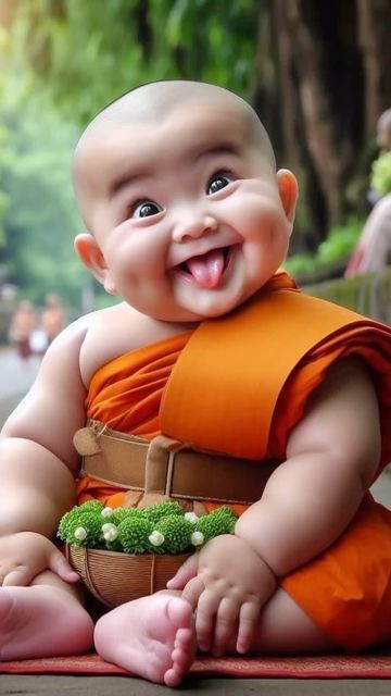 Animiertes Gif, Baby Buddha, Little Buddha, Wallpaper Photo Gallery, Photo To Cartoon, Cartoon Character Pictures, Funny Emoji, 웃긴 사진, Bloopers