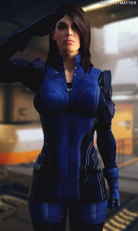 Mass Effect Ashley, Ashley Williams Mass Effect, Halo Backgrounds, Mass Effect Universe, Halo Effect, Fandom Art, Ashley Williams, Profile View, My Works