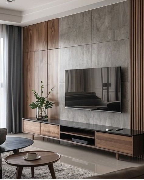 Bedroom Wall Decor Ideas, Modern Tv Room, Tv Wall Decor Ideas, Modern Tv Unit Designs, Tv Unit Design Modern, Tv Unit Furniture Design, Modern Tv Wall Units, Tv Unit Interior Design, Wall Tv Unit Design