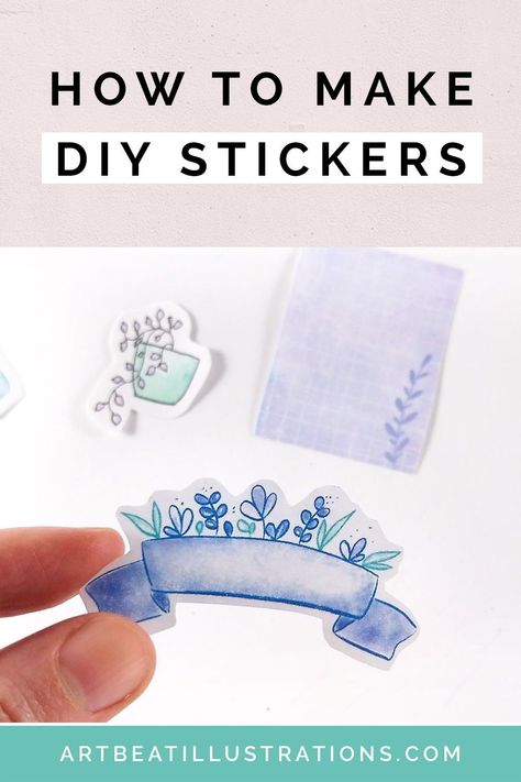 Nature, Diy Stickers For Journal, How To Do Stickers At Home, Diy Journal Stickers, Handmade Stickers Ideas, Diy Journal Supplies, Home Made Stickers Diy, How To Make Your Own Stickers, How To Make Stickers Homemade