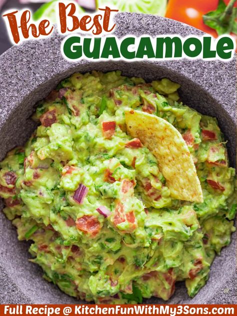 Guacamole Salsa Recipe, Fresh Guacamole Recipe, Mexican Guacamole Recipe, Guacamole Dip Recipes, Avocado Recipes Healthy, Best Guacamole, Guacamole Recipe Easy, Delicious Dips Recipes, Betty Crocker Recipes