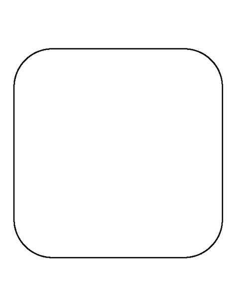 Rounded square pattern. Use the printable outline for crafts, creating stencils, scrapbooking, and more. Free PDF template to download and print at http://patternuniverse.com/download/rounded-square-pattern/ Rectangle Template, Coloring Crafts, Square Photo, Shape Templates, Texture Graphic Design, Penny Rug, Overlays Picsart, Rounded Rectangle, Rounded Square