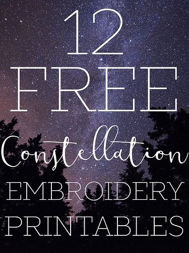 12 Free Constellation Embroidery Pattern Printables | Flickr Constellation Project, Constellation Embroidery, Embroidery Hoop Art Diy, Ideas Embroidery, Crewel Embroidery Kits, Embroidery Letters, Embroidery Patterns Vintage, Learn Embroidery, Japanese Embroidery