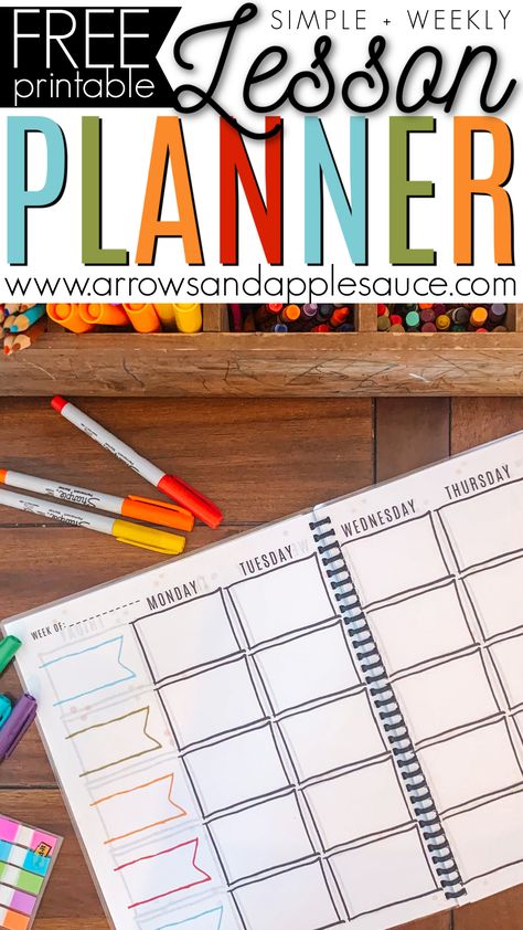 Homeschool Planning Printables, Free Lesson Planner, Study Planner Printable Free, Lesson Planner Printable, Homeschool Lesson Planner, Curriculum Planner, Lesson Plan Template Free, File System, Aesthetic Planner