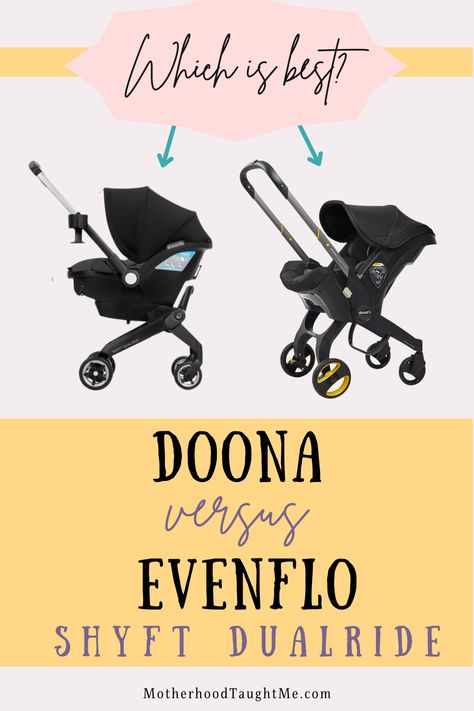 Doona vs Evenflo Shyft Dualride Review Evenflo Dual Shyft, Stroller And Car Seat Combo, Duna Stroller, Infant Car Seat And Stroller, Evenflo Shyft Dualride, Best Stroller And Carseat Combo, Best Baby Strollers 2024, Carseat Stroller Combo, Evenflo Stroller