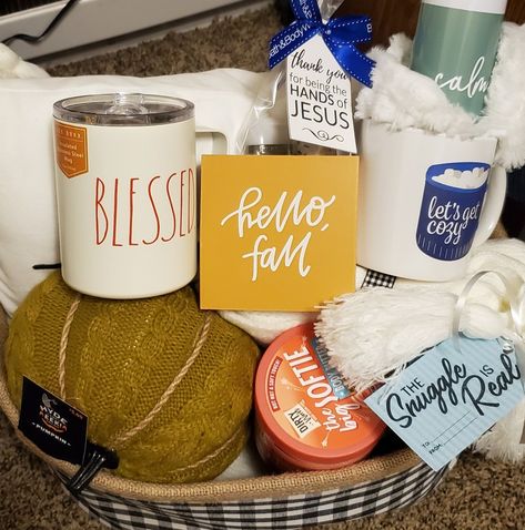 Fall Gift Baskets, The Snuggle Is Real, Fall Gifts, Basket Ideas, Softies, Gift Basket, Body Butter, Gift Baskets, Gifts