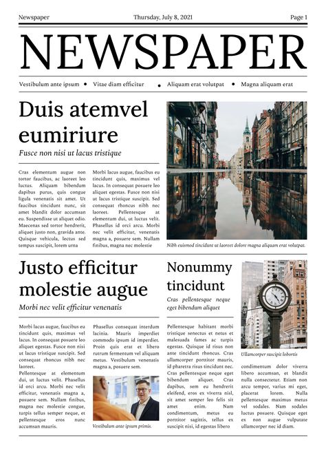 Newspaper Design Inspiration, Newspaper Template Design, Newspaper Article Template, Essay Layout, Blank Newspaper, Google Docs Templates, Newspaper Theme, Newspaper Design Layout, Newspaper Collage