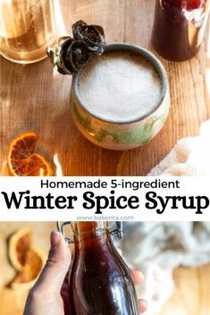 Diy Syrup, Lattes At Home, Homemade Coffee Syrup, Sugar Free Coffee Syrup, Maple Syrup Recipes, Vegan Pumpkin Spice, Drink Syrups, Cinnamon Syrup, Simple Syrup Recipes