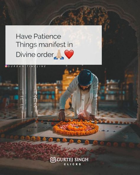 Guru Nanak Photo, Spiritual Inspiration Quotes, Caption For Girls, Sikh Quotes, Grateful Quotes, Magical Quotes, Attitude Quotes For Boys, Have Patience, Guru Quotes