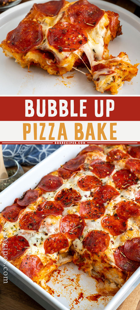 Making homemade pizza can seem like an impossible endeavor, especially if you’re not a baker. That’s not the case with this biscuit bubble-up pizza casserole. Bubble Pizza Recipe Biscuits Pillsbury, Bubble Pizza Casserole, Bubble Casserole Recipes, Pizza Casserole Recipe With Biscuits, Pizza Bubble Up, Biscuit Pizza Casserole, Recipe With Biscuits Pillsbury, Bubble Pizza Recipe Biscuits, Bubble Up Pizza Casserole