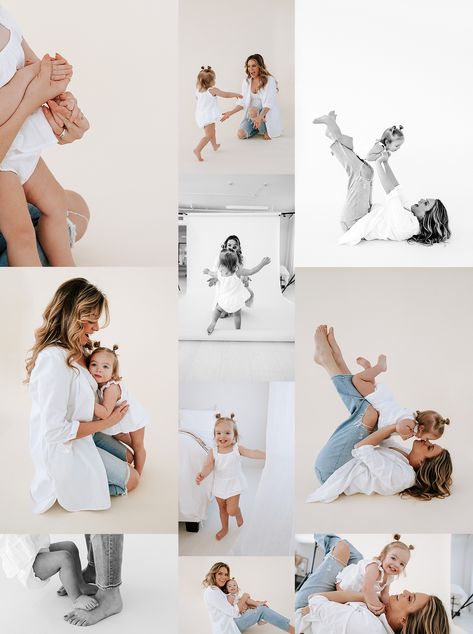 after a year of praying and planning, then finally doing the damn thing.. I am so excited to host motherhood mini sessions! whether you're waiting on your little one or chasing them around - I am here to celebrate you and your motherhood. these sweet, simple sessions allow you a moment to capture your bump or maybe the magic of feeding, play silly games, dance, just be with your babies. take a peek into haylie's motherhood session by clicking the link and you'll see what I'm talking about! Studio Mommy And Me Photo Shoot, Mom And 1 Year Daughter Photoshoot, Mommy And Me Photo Shoot 1 Year, Mommy And Me Portraits Studio, Photoshoot With Mom And Daughter, Mom And Me Pictures, Baby And Me Photo Shoot, Baby And Mommy Photoshoot, Mommy And Mini Photoshoot