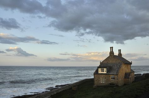 by Andrew Kearton - When I am old, I too shall come home to live by the sea. Lighthouse Keeper, Cottage By The Sea, House By The Sea, Seaside Cottage, By The Ocean, A Hill, Seaside Towns, Pretty Places, Old House