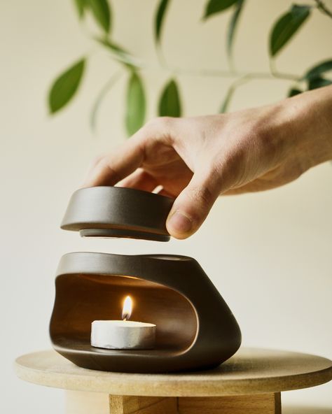 Ceramic Aroma Lamp, Oil Burner Ceramic, Pinch Ceramics, Ceramic Oil Diffuser, Diy Wax Melts, Ceramic Oil Burner, Wax Melt Burner, Essential Oil Burner, Clay Candle