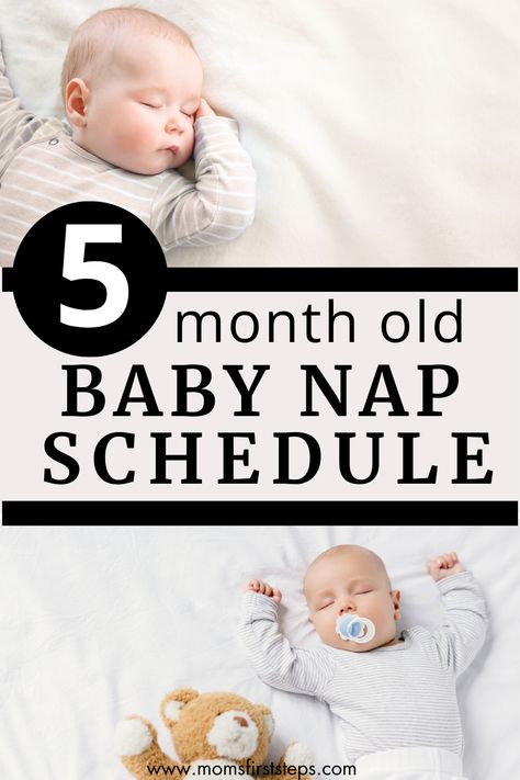 Sample nap schedule for 5 month old plus expert tips for how to implement 5 month old nap schedule. This guidance is age-appropriate for a 5 month old baby and includes wake windows, baby development at 5 months old that can impact sleep, and more. 13 Month Old Sleep Schedule, 13 Month Old Schedule, 12 Month Old Schedule, 5 Month Old Schedule, 5 Month Old Sleep, Newborn Wont Sleep, 5 Month Baby, Baby Language, Gentle Sleep Training