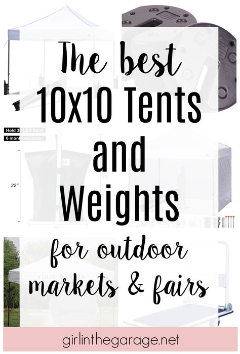 10x10 Tent, 10x10 Canopy Tent, Market Tent, Craft Fair Vendor, Canopy Weights, Flip Furniture, Tent Weights, Farmers Market Booth, Flea Market Booth