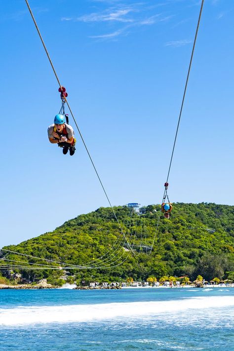 Labadee, Haiti | There’s nowhere quite like Labadee. Cruise with Royal Caribbean and soar along the Dragon’s Breath Flight Line, the world’s longest zip line over water, and see Labadee from 500 feet above ground. Labadee Haiti, Royal Caribbean Cruises, Zip Line, Royal Caribbean Cruise, Cruise Port, Bucket List Destinations, Shore Excursions, Cruise Ships, Caribbean Cruise