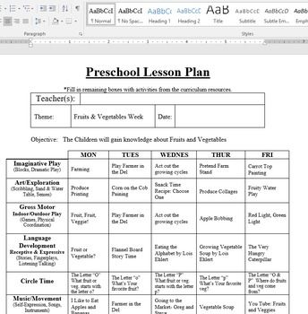 Playgroup Activities Lesson Plans, Lessons Plans For Preschool, Pre K Lesson Plans Ideas, Lesson Plan Preschool Ideas, Cooking Lesson Plans Preschool, Health Lesson Plans Preschool, May Lesson Plans For Preschool, Fruits Lesson Plan Preschool, August Lesson Plans Preschool