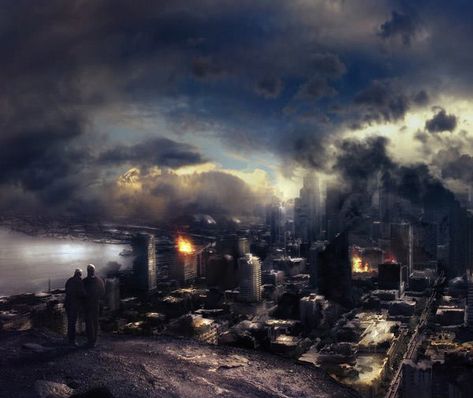 Apocalyptic Movies, When The World Ends, Apocalypse World, Apocalypse Aesthetic, Post Apocalyptic Art, Apocalypse Art, Technology Photos, End Of Days, Earth Art