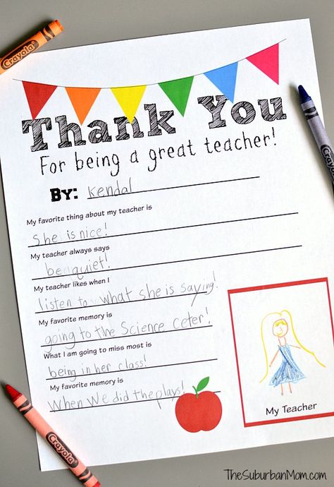 Thank You Teacher Free Printable - Perfect for Teacher Appreciation Week or End of the School Year Teachers Diy, Class Teacher, Presents For Teachers, Free Teacher, End Of School Year, School Teacher Gifts, Staff Appreciation, Cadeau Diy, Teacher Thank You