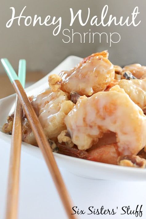 Chinese Fish, Walnut Shrimp, Mapo Tofu, Honey Walnut, Six Sisters Stuff, Honey Walnut Shrimp, Shrimp Dishes, Seafood Dishes, Shrimp Recipes