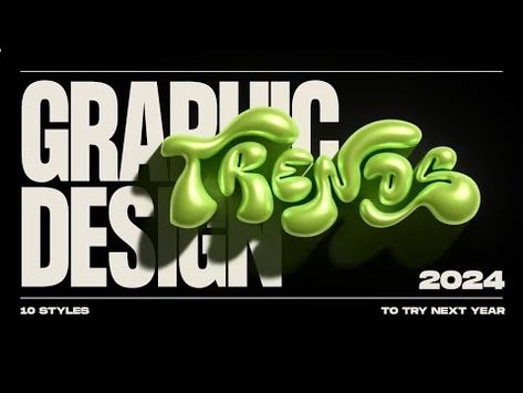 2024 Graphic Design Trends - Top 10 Styles Broken Down - YouTube Latest Graphic Design Trends, Creative Typography Design, Graphic Design Style, Free Logo Design, Fashion Poster Design, Graphic Trends, Contemporary Graphic, Graphic Design Agency, Graph Design