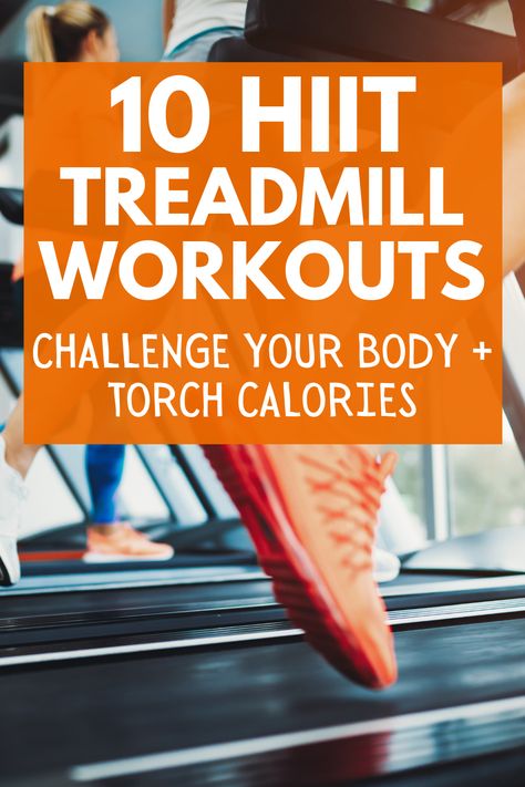 These 10 HIIT treadmill workouts are sure to challenge you! Get in an awesome running workout on the treadmill with these great interval training ideas. 4 Mile Treadmill Workout, Hiit On Treadmill, Treadmill Incline Challenge, Hitt Treadmill Workout Fat Burning Hiit, Walk Jog Treadmill Workout, Zone 2 Cardio Treadmill, Treadmill Tempo Run, Hit Treadmill Workout, Hiit Treadmill Workouts Fat Burning