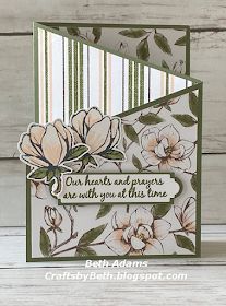 Sympathy Cards Handmade, Fancy Fold Card Tutorials, Tri Fold Cards, Magnolia Stamps, Easel Cards, Whisper White, Designer Series Paper, Up Book, Fancy Fold Cards