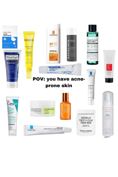 POV: You Have Acne Prone Skin Good Toners For Acne Prone Skin, Acne Prone Skin Care Tips, Makeup Products Acne Safe, Skincare Routine For Acne Prone Sensitive Skin, Skin Care For Acne Prone Skin Products, Skin Care Routine For Cystic Acne, Best Skincare For Acne Prone Skin, Best Moisturizer For Oily Acne Prone Skin, Skincare Products For Acne Prone Skin