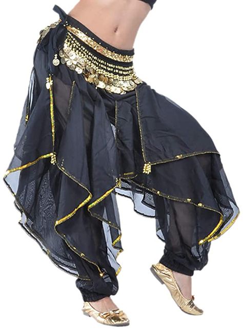 Dancer Pants, Medieval Pants, Halloween Pants, Belly Dancer Outfits, Dancer Outfits, Paige Hyland, Character Wardrobe, Chiffon Pants, Chloe Lukasiak