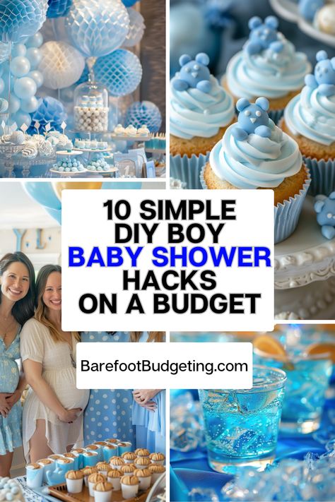 🚀 Transform your baby shower with these easy DIY hacks! 🎉 Perfect for boys, these ideas are both budget-friendly and adorable. 💙 From unique decorations to fun games, your shower will be unforgettable. 🎁 Check out our top 10 picks now! Baby Shower Ideas For Boys Games, Quick Baby Shower Ideas, Baby Shower Crafts For Kids, Baby Shower Budget Ideas, Baby Boy Food Shower Ideas, Baby Shower Memory Ideas, Low Budget Baby Shower Ideas, Large Baby Shower Ideas, Diy Boy Baby Shower Decorations