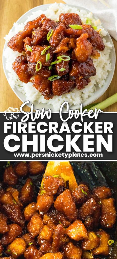 Asian Chicken Crockpot Recipes Healthy, Cubed Chicken Recipes Crock Pots, Korean Chicken Recipe Slow Cooker, Sweet Thai Chili Chicken Crockpot, Easy Dinner Slow Cooker, Slow Cooker Sweet Fire Chicken, Asian Sweet Chili Chicken Crockpot, Chicken Crockpot Recipes Spicy, Chicken Cubes Crockpot Recipes